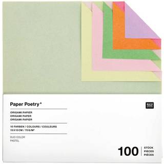 Paper Poetry Origami Duo color Pastell
