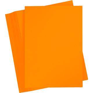 A5 Karton 180 g - Orange, 100 ark