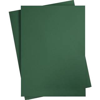 A2 Mørk Grøn Karton 180 g - 10 ark