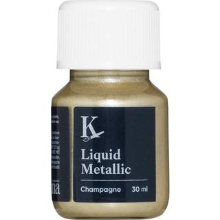 Kreatima Liquid Metallic 30 ml, vandbaseret metallicfarve – Champagne