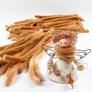 Beige Chenille Piberensere 30 cm - 50 stk.