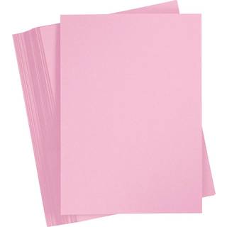 Lys Pink A4 Karton 180g - 100 Ark til Kreative Projekter