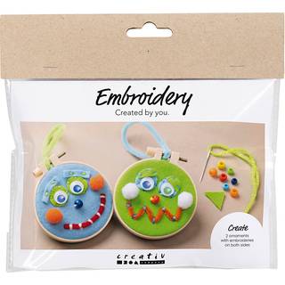 Mini DIY Broderi Kit - Ansigtstræk til Børn