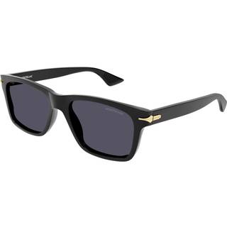 Montblanc Mand MB0263S 001 Solbriller Acetat Sort Grå Firkantet