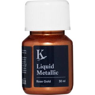 Kreatima Liquid Metallic 30 ml, vandbaseret metallicfarve – Rose gold