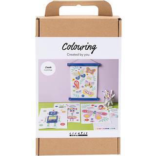 Creativ Company Craft Kit Colouring Butterfly and Robot
