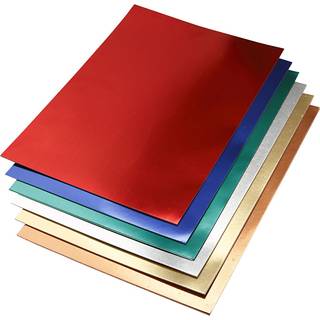 Metalkarton A2, 280 g, assorterede farver, 30 ark