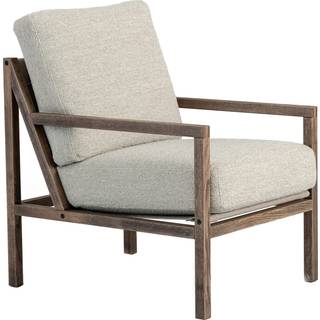 Jonas Ihreborn Seventy Five Wood Lænestol Røget Eg / - Lænestole Bouclé Sand - SEFFEOL-BAR2