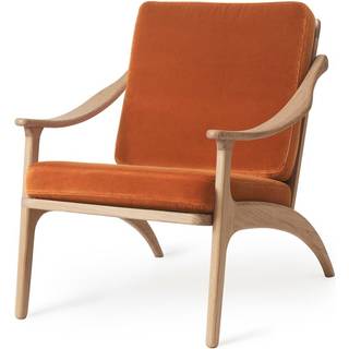 Warm Nordic Lean Back Loungestol Hvidolieret / Rusty Rose - Lænestole Eg Rusty Rosé - 111714012301230