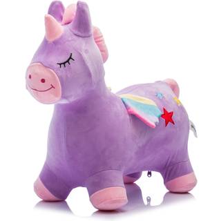 Enhjørning / Unicorn Plys Hoppedyr, LIlla (fra 18M)