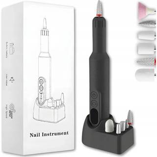 Extralink neglesliber med opladningsbase og 6 slibehoveder til professionel manicure