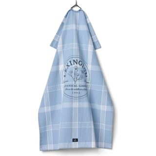 Lexington Botanical Checked Viskestykke 50x70 Cm Blåt - Viskestykker Økologisk Bomuld Hvid - 12513006-5600-KT10