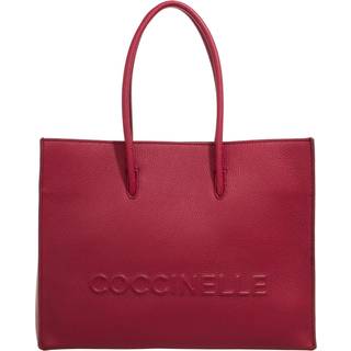 Coccinelle Myrtha Maxi Logo Shopper taske rød