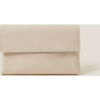 Accessorize Accessorize Nude Patent Fold-Over Clutch Bag