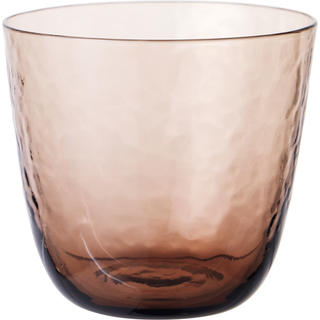 Broste Hammered Drikkeglas, brun