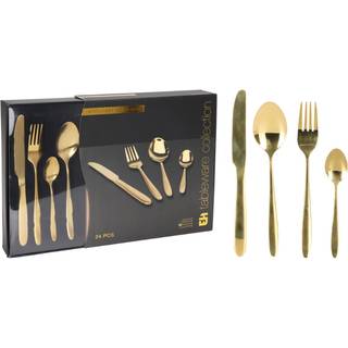 Bestiksæt 24 dele guld