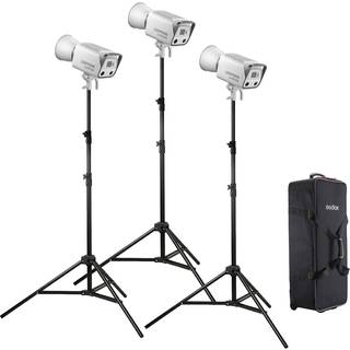 Litemons LA300Bi Bi color LED Video Light 3 light kit (White)
