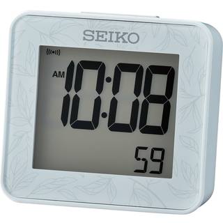 Seiko QHL097L Digital-Wecker mit Stoppuhr Quarz Hellblau