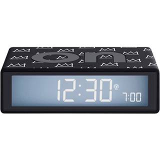 Lexon LR150BSQ-AN Funkwecker Flip+ Jean-Michel Basquiat Schwarz/Weiß