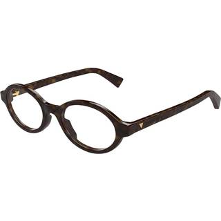 Bottega Veneta Kvinde BV1367O 002 Optiske stel Acetat Havana Transparent Rund
