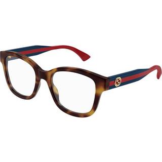 Gucci Kvinde Gucci GG1863O 002 Optiske stel Acetat Havana Transparent Firkantet