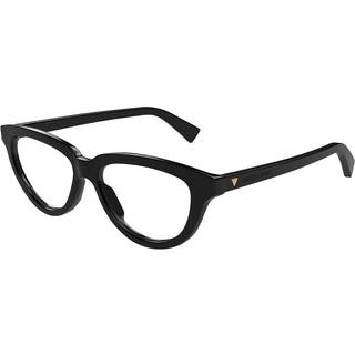Bottega Veneta Kvinde Bottega Veneta BV1366O 001 Optiske stel Acetat Sort Transparent Cat Eye