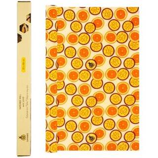 SUPERBEE ØKOLOGISK BIVOKS WRAP RULLE - APPELSIN & PASSION 33 X 92 CM - GENANVENDELIG BIVOKS INDPAKNING - SUPERBEE - StudioBuus