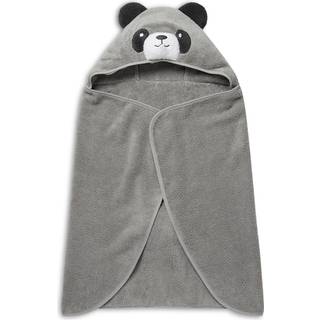 Mori MORI Grey Panda 100% Cotton Super Soft Kids Hooded Towel