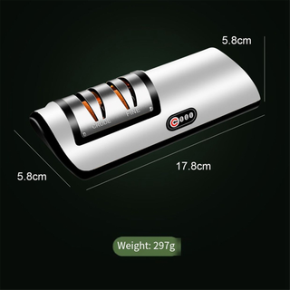Elektrisk knivsliber automatisk justerbar køkkenredskab orange