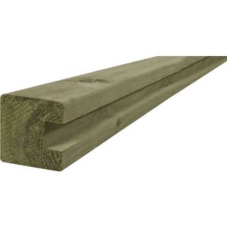 Frøslev FT systemhegn endestolpe, 97 x 97 x 2700 mm, profil 2656, grøn trykimprægneret fyr - 1 stk.