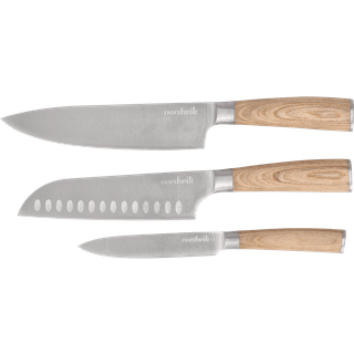 Nordwik Nordwik knivsæt 3 dele Pakka træ