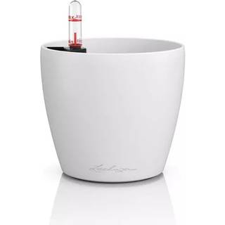 Classico color 14 - White krukke til blomster med selvvandingssystem