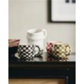 Kopper Ysia med ternet mønster (sæt af 4)