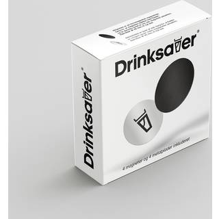 Magnetiske glasunderlag Drinksaver, runde, til magnetiske glas, Ø4.5 cm, 4-pak