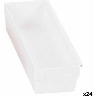 Multifunktionel Æske modulær Hvid 22,5 x 8 x 5,3 cm (24 enheder)