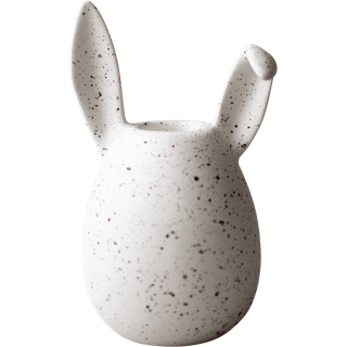 DBKD Rabbit lysestage 13 cm White dot