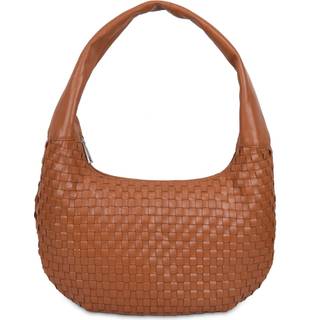 Gabi Braided Mountain Small Skuldertaske, Cognac