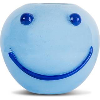 Byon Happy Vase - Vaser Mundblæst Glas Blå - 5280607910