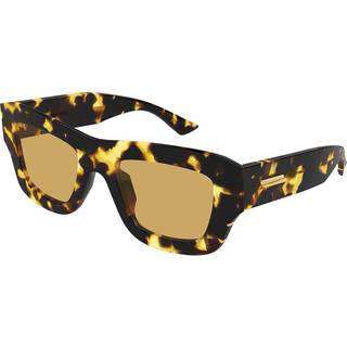 Bottega Veneta Kvinde Bottega Veneta BV1357S 003 Solbriller Acetat Havana Brun Firkantet