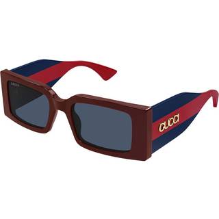 Gucci Kvinde GG1860S 003 Solbriller Acetat Bordeaux Blå Firkantet