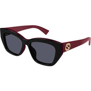 Gucci Kvinde GG1844SA 004 Solbriller Acetat Sort Grå Cat Eye
