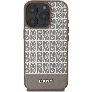 iPhone 16 Pro Max DKNY Repeat Pattern Bottom Stripe Cover - MagSafe-kompatibel - Brun