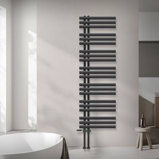 ECD Germany Design Håndklæde Iron EM - 500 x 1600 mm - antracit - radiator