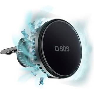 SBS FrozenCharge Magnetisk Mobilholder til Bil m. Trådløs Opladning 15W - Sort