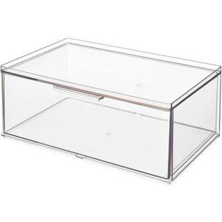 Stabelbare udtrækskasser - Transparent - 27cm x 18cm x 10,5cm - The Home Edit