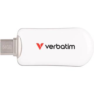 Verbatim 30228 USB-nøgle 64 GB USB Type-C 3.2 Gen 1 (3.1 Gen 1) Hvid