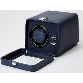 Wolf Windsor Watch Winder 1 ur Blå Imiteret Læder 452517 - Unisex - Imiteret Læder