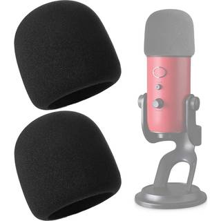 Yousshares forrude for bl? Yeti - skumd?kningsd?kning af stor st?rrelse til Blue Yeti Yeti Yeti Pro og andre store mikrofoner (2 pakker)