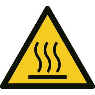 Advarselsskilt - Varmt emne - Plast - 100 mm