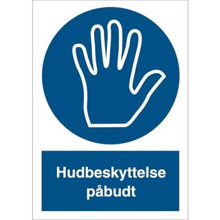 Hudbeskyttelse påbudt - Refleks Alu. - 297 x 210 mm